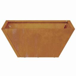Berkfield Home Modern Garden Bowl Planters 5 pcs 35x35x15 cm Weathering Steel - Size: 35 x 35 x 15 cm - thumbnail 8