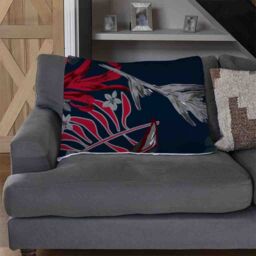 Benjamin Tate Design Leaves Of Tropical Plants Blanket in Natural - Size: 120 cm x 150 cm - thumbnail 2