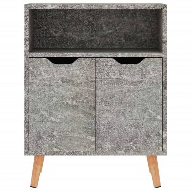 Berkfield Home Sideboard Concrete Grey 60x30x72 cm Engineered Wood - Size: 60 x 30 x 72 cm - image 1
