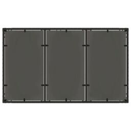 Berkfield Home Garden Table with Glass Top Black 150x90x75 cm Poly Rattan - Size: 150 x 90 x 75 cm - thumbnail 7