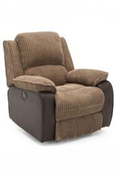 More4Homes Postana Jumbo Cord Electric Recliner in Brown - thumbnail 2