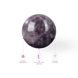 Myga Crystal Spheres in Purple - thumbnail 5