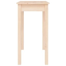 Berkfield Home Console Table 80x40x75 cm Solid Wood Pine in Brown - Size: 80 x 40 x 75 cm - thumbnail 6