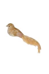KDMD Gold Velvet Bird 30cm Christmas Ornament - thumbnail 2