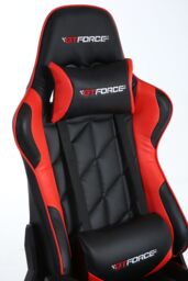 GTForce Pro GT Reclining Sports Racing Office Desk Faux Leather Gaming Chair in Red - thumbnail 5