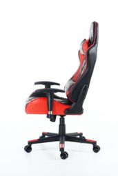 GTForce Pro GT Reclining Sports Racing Office Desk Faux Leather Gaming Chair in Red - thumbnail 3
