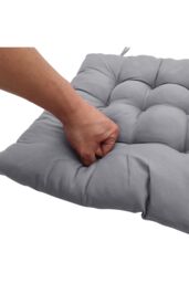 Living and Home 4Pcs Soft Thicken Tatami Seat Cushion in Grey - thumbnail 7