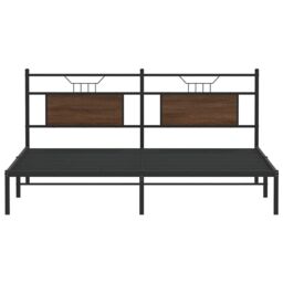 Berkfield Home Bed Frame without Mattress Brown Oak 160x200 cm Engineered Wood - thumbnail 6