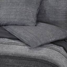 Berkfield Home Duvet Cover Set Dark Grey 260x220 cm Cotton - thumbnail 5