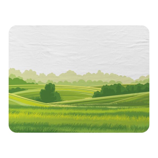 Benjamin Tate Design landscape illustration Designer Blanket in Natural - Size: 120 cm x 150 cm - image 1