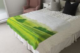 Benjamin Tate Design landscape illustration Designer Blanket in Natural - Size: 120 cm x 150 cm - thumbnail 4