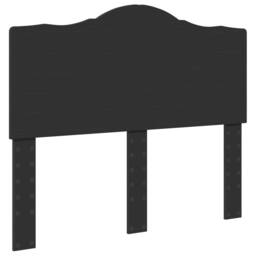 Berkfield Home Bed Frame with Headboard Black 120 x 200 cm Solid Pine Wood - thumbnail 6