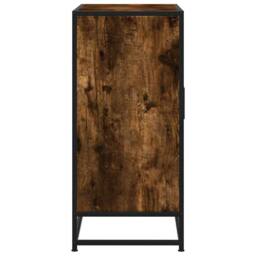 Berkfield Home Sideboard Smoked Oak 68x35x76 cm Engineered Wood & Metal in Brown - Size: 68 x 35 x 76 cm - thumbnail 6