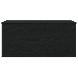 Berkfield Home Storage Box with Lid Black Oak 100x42x46 cm Engineered Wood - Size: 100 x 42 x 46 cm - thumbnail 6