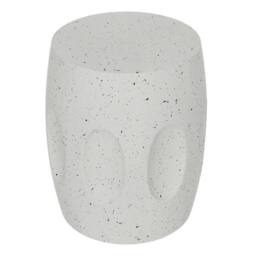 VOGREX Lightweight Drum Concrete Garden Stool, Side Table in Grey - thumbnail 1
