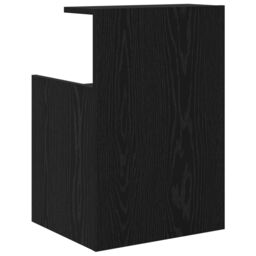 Berkfield Home Bedside Cabinet in Black Oak - 40 x 35 x 60 cm - Engineered Wood - thumbnail 7