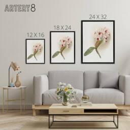 "Artery8 Frederick Sander Cattleya Amethystoglossa Orchid Framed Canvas Art in White - Size: W12"" x H16""" - thumbnail 4
