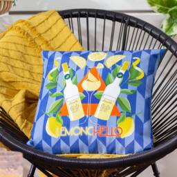 Furn Limoncello UV Water Resistant Outdoor Cushion in Cobalt - Size: 43 cm x 43 cm - thumbnail 1