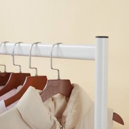 House of Home 5FT Long 5FT Tall White Clothes Rail Superior Heavy Duty Clothing Rack - thumbnail 6
