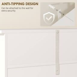 Wyld Haus Zilu Freestanding Bathroom Cabinet 2 Drawers & Cupboard White - thumbnail 8