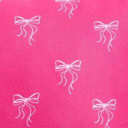 OHS Kids Bows Print Bolster Pillow Soft Back Support Filled Cushion in Bright Pink - thumbnail 6
