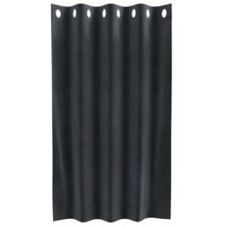 Berkfield Home Blackout Curtains with Eyelets 2 pcs Dark Grey Velvet - thumbnail 3
