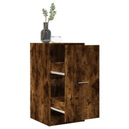 Berkfield Home Apothecary Cabinet Smoked Oak 40x41x77.5 cm Engineered Wood in Brown - thumbnail 1