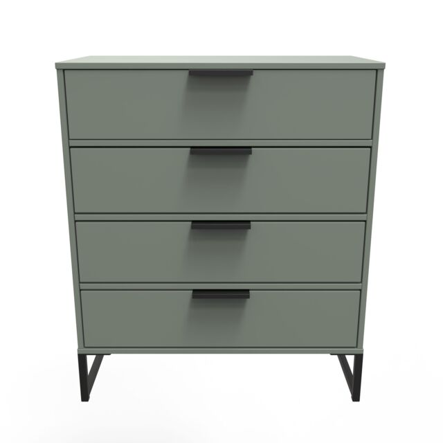Ready Assembled 2 U Tamworth 4 Drawer Chest (Ready Assembled) in Pale Green - image 1