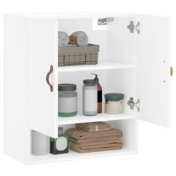 Berkfield Home Wall Cabinet White 60x31x70 cm Engineered Wood - Size: 60 x 31 x 70 cm - thumbnail 4