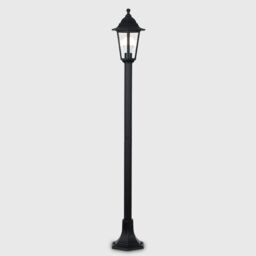 ValueLights Mayfair Set of 4 Traditional Lantern Black Outdoor Bollard Light - thumbnail 3