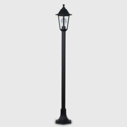 ValueLights Mayfair Set of 4 Traditional Lantern Black Outdoor Bollard Light - thumbnail 2