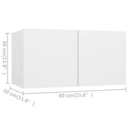 Berkfield Home 3 Piece TV Cabinet Set White Engineered Wood - thumbnail 6