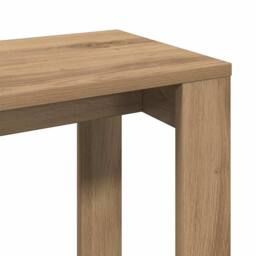 Berkfield Home Nest of Tables 3 pcs Artisan Oak Engineered Wood in Brown - thumbnail 8