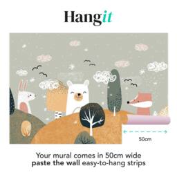 Superfresco Easy Scandi Animals Ochre Print To Order 3m x 2.8m Mural in Yellow - thumbnail 3