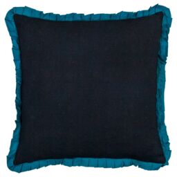 Wylder Tropics Darkling Beetles Embroidered Velvet Cushion in Black - Size: 50 cm x 50 cm - thumbnail 2