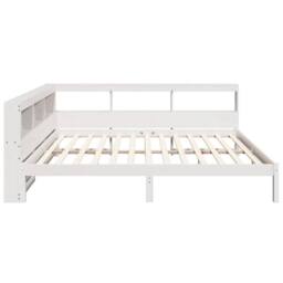 Berkfield Home Bookcase Bed without Mattress White 160x200 cm Solid Wood Pine - thumbnail 8