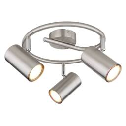 Netlighting Allvi Ceiling Spotlight Clusters Nickel Matt 3x GU10 in Grey