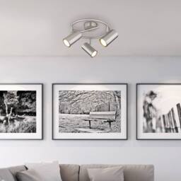 Netlighting Allvi Ceiling Spotlight Clusters Nickel Matt 3x GU10 in Grey - thumbnail 4
