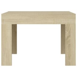 Berkfield Home Coffee Table Sonoma Oak 50x50x35 cm Engineered Wood in Brown - Size: 50 x 50 x 35 cm - thumbnail 5