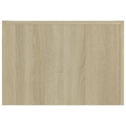 Berkfield Home Coffee Table Sonoma Oak 50x50x35 cm Engineered Wood in Brown - Size: 50 x 50 x 35 cm - thumbnail 6