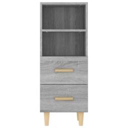 Berkfield Home Sideboard Grey Sonoma 34.5x34x90 cm Engineered Wood - thumbnail 6