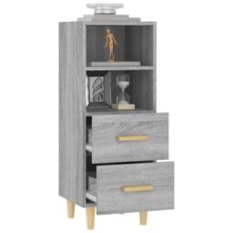 Berkfield Home Sideboard Grey Sonoma 34.5x34x90 cm Engineered Wood - thumbnail 5