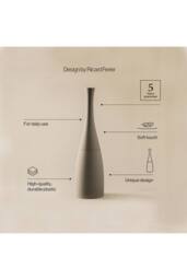Cosmic Toilet brush & holder Glossy Black Unique Soft coating Saku Collection - thumbnail 3