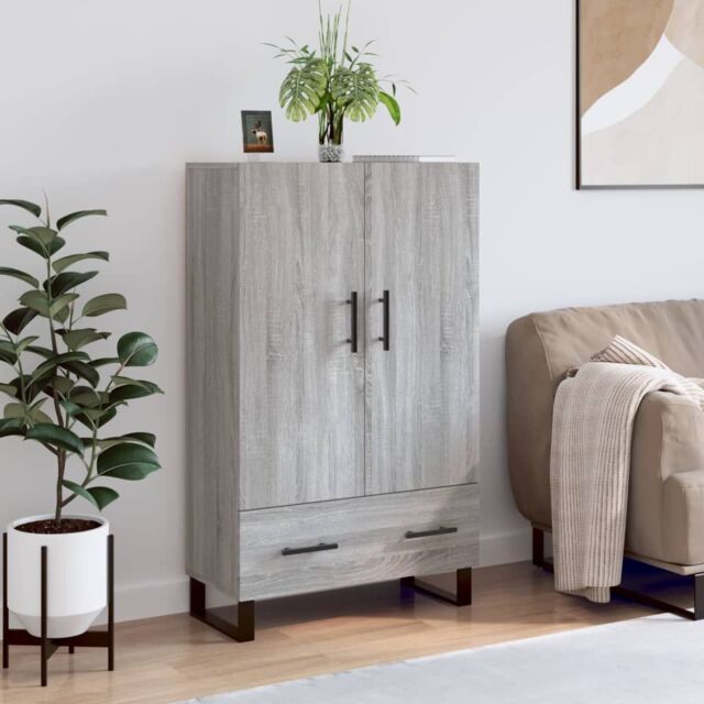 Berkfield Home Highboard Grey Sonoma 69.5x31x115 cm Engineered Wood - image 1