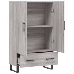 Berkfield Home Highboard Grey Sonoma 69.5x31x115 cm Engineered Wood - thumbnail 5