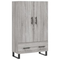 Berkfield Home Highboard Grey Sonoma 69.5x31x115 cm Engineered Wood - thumbnail 2
