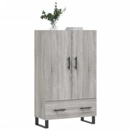 Berkfield Home Highboard Grey Sonoma 69.5x31x115 cm Engineered Wood - thumbnail 3