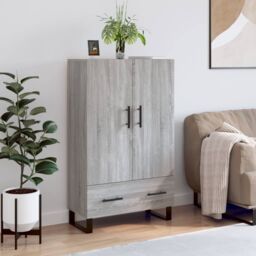 Berkfield Home Highboard Grey Sonoma 69.5x31x115 cm Engineered Wood