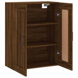 Berkfield Home Wall Mounted Cabinet Brown Oak 69.5x34x90 cm Engineered Wood - thumbnail 6
