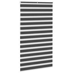 Berkfield Home Elegant Zebra Blind Black 130x200 cm Fabric Width 125.9 cm Polyester - thumbnail 4